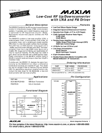 datasheet for MAX2442EAI by Maxim Integrated Producs