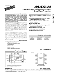 datasheet for MAX2471EUT-T by Maxim Integrated Producs