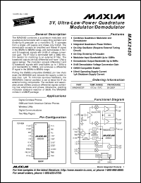 datasheet for MAX250MLD by Maxim Integrated Producs