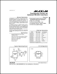 datasheet for MAX2623EUA by Maxim Integrated Producs