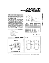 datasheet for MAX264BEPI by Maxim Integrated Producs