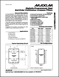 datasheet for MAX297C/D by Maxim Integrated Producs