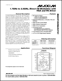 datasheet for MAX301MLP by Maxim Integrated Producs