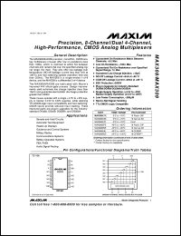 datasheet for MAX312CPE by Maxim Integrated Producs