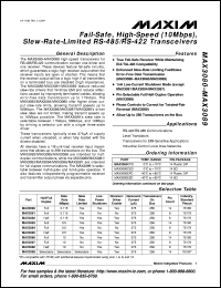 datasheet for MAX3120CUA by Maxim Integrated Producs