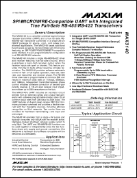 datasheet for MAX3186CWP by Maxim Integrated Producs