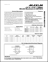 datasheet for MAX3188EUT-T by Maxim Integrated Producs