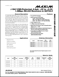 datasheet for MAX3188EEUT-T by Maxim Integrated Producs