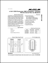 datasheet for MAX3209EEUU by Maxim Integrated Producs