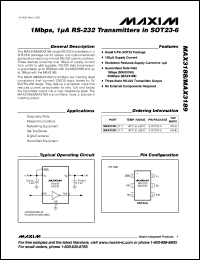 datasheet for MAX3218CAP by Maxim Integrated Producs