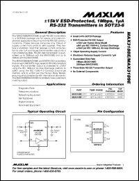 datasheet for MAX3221CAE by Maxim Integrated Producs