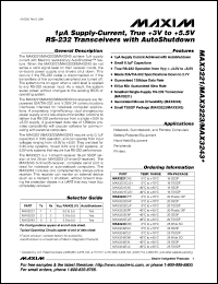 datasheet for MAX3224ECPP by Maxim Integrated Producs