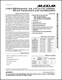 datasheet for MAX323CPA by Maxim Integrated Producs