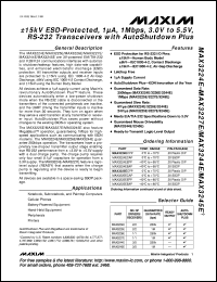 datasheet for MAX3260C/D by Maxim Integrated Producs