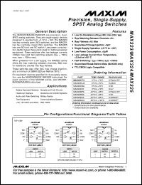 datasheet for MAX3261CCJ by Maxim Integrated Producs