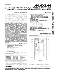 datasheet for MAX3262CAG by Maxim Integrated Producs