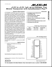 datasheet for MAX3263CAG by Maxim Integrated Producs
