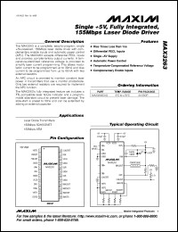 datasheet for MAX3286CHJ by Maxim Integrated Producs