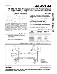 datasheet for MAX3325CAI by Maxim Integrated Producs