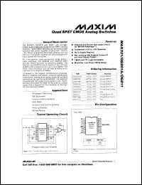 datasheet for MAX333ACPP by Maxim Integrated Producs