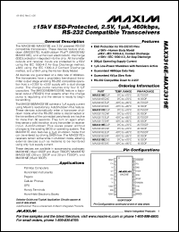 datasheet for MAX335CNG by Maxim Integrated Producs