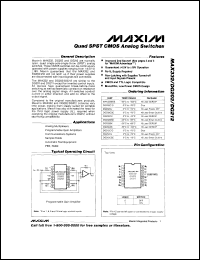 datasheet for MAX336CPI by Maxim Integrated Producs
