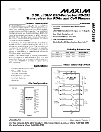 datasheet for MAX3483ECSA by Maxim Integrated Producs
