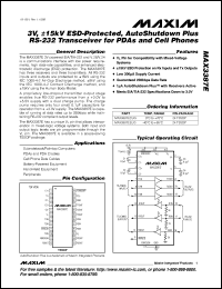 datasheet for MAX349CPN by Maxim Integrated Producs