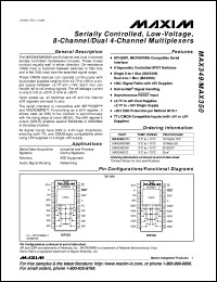 datasheet for MAX361CPE by Maxim Integrated Producs