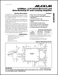 datasheet for MAX3693ECJ by Maxim Integrated Producs