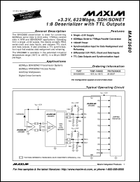 datasheet for MAX3751CEE by Maxim Integrated Producs