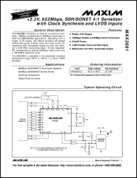 datasheet for MAX3766E/D by Maxim Integrated Producs