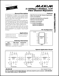 datasheet for MAX3867ECM by Maxim Integrated Producs