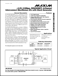 datasheet for MAX3880ECB by Maxim Integrated Producs