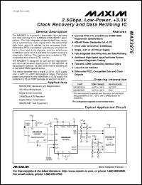 datasheet for MAX394CPP by Maxim Integrated Producs