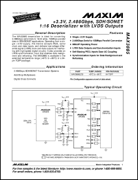 datasheet for MAX398CSE by Maxim Integrated Producs