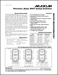 datasheet for MAX4017ESA by Maxim Integrated Producs