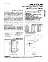 datasheet for MAX3866E/D by Maxim Integrated Producs