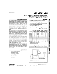 datasheet for MAX4100EUA by Maxim Integrated Producs