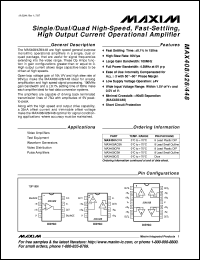 datasheet for MAX4106ESA by Maxim Integrated Producs