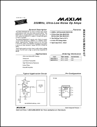 datasheet for MAX4131EUA by Maxim Integrated Producs