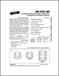 datasheet for MAX4138EWG by Maxim Integrated Producs