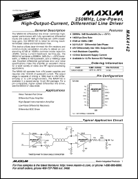 datasheet for MAX4165EUK-T by Maxim Integrated Producs