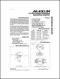 datasheet for MAX4241EUA by Maxim Integrated Producs