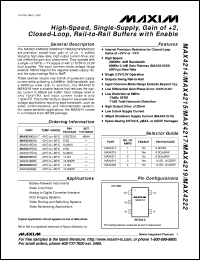 datasheet for MAX427C/D by Maxim Integrated Producs
