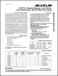 datasheet for MAX4313EUA by Maxim Integrated Producs
