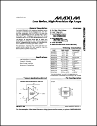 datasheet for MAX4331EUA by Maxim Integrated Producs