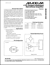 datasheet for MAX4359EAX by Maxim Integrated Producs