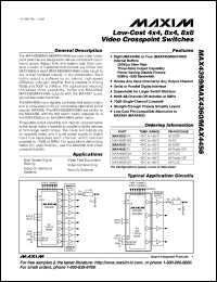 datasheet for MAX442EPA by Maxim Integrated Producs