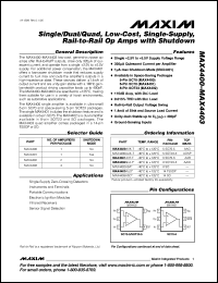 datasheet for MAX4447ESE by Maxim Integrated Producs